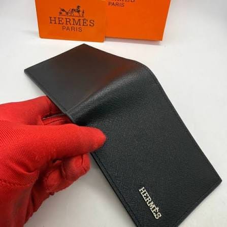 Portefeuille homme noir à rabat